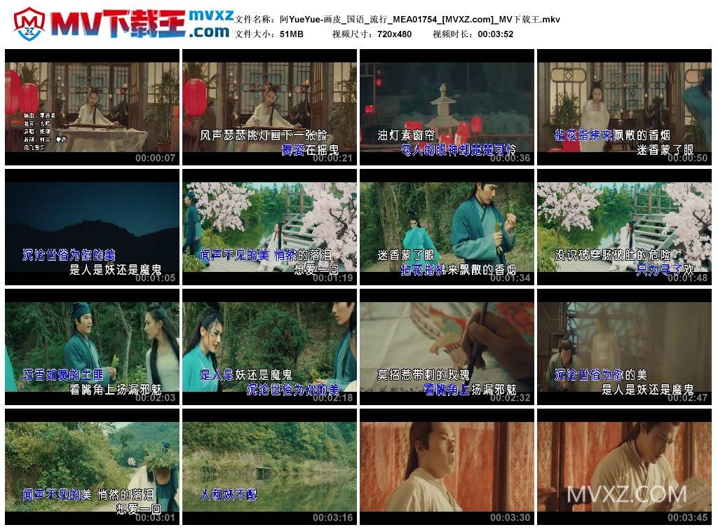 阿YueYue-画皮_国语_流行_MEA01754